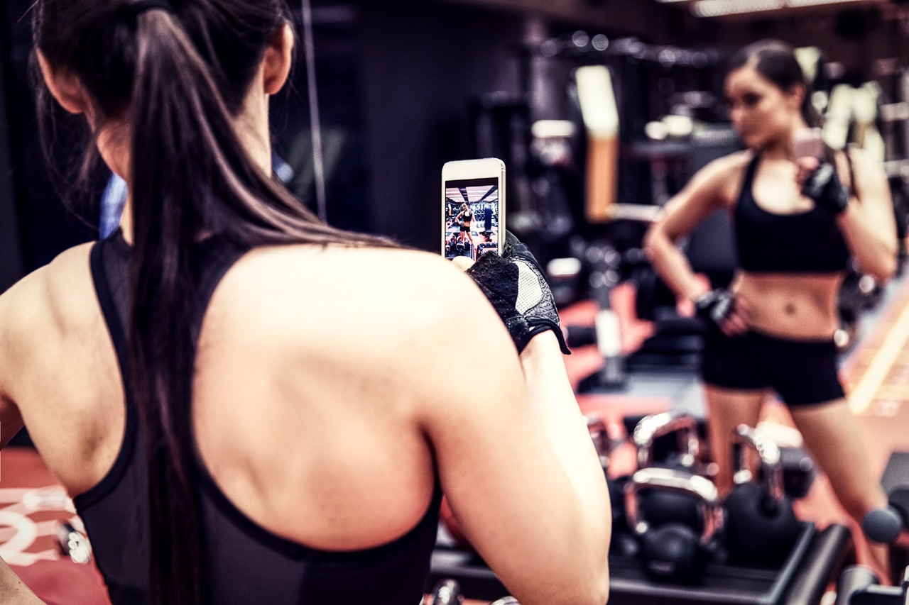 Instagram Gym Selfie