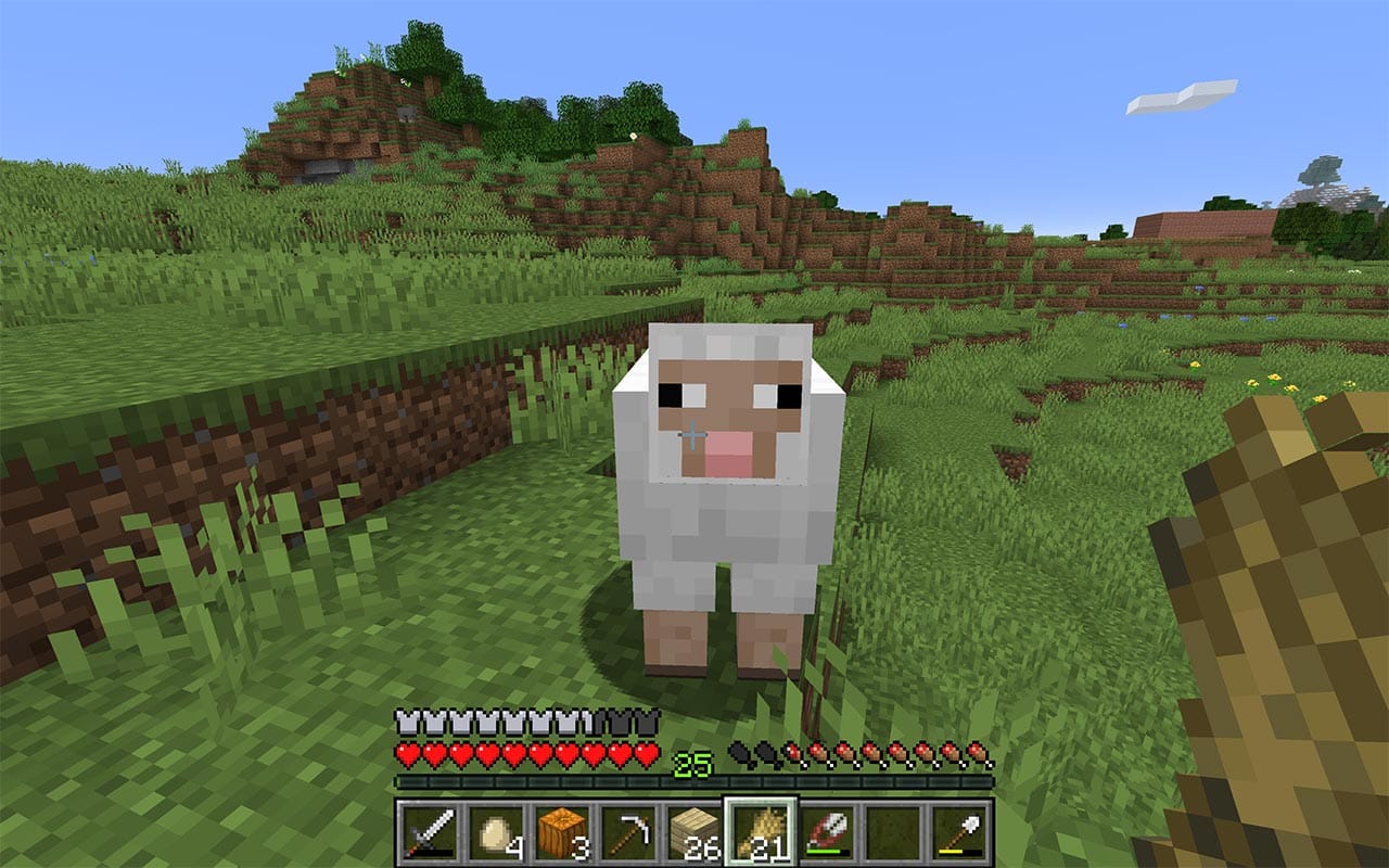 Minecraft Sheep Love Wheat