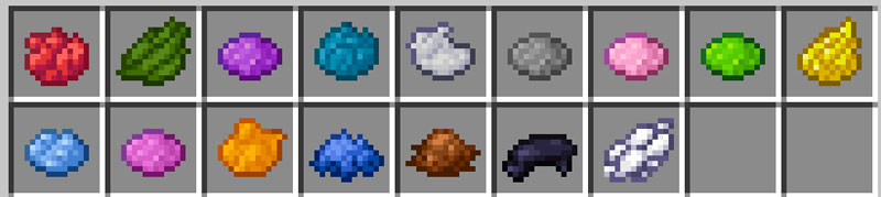 Minecraft dyes