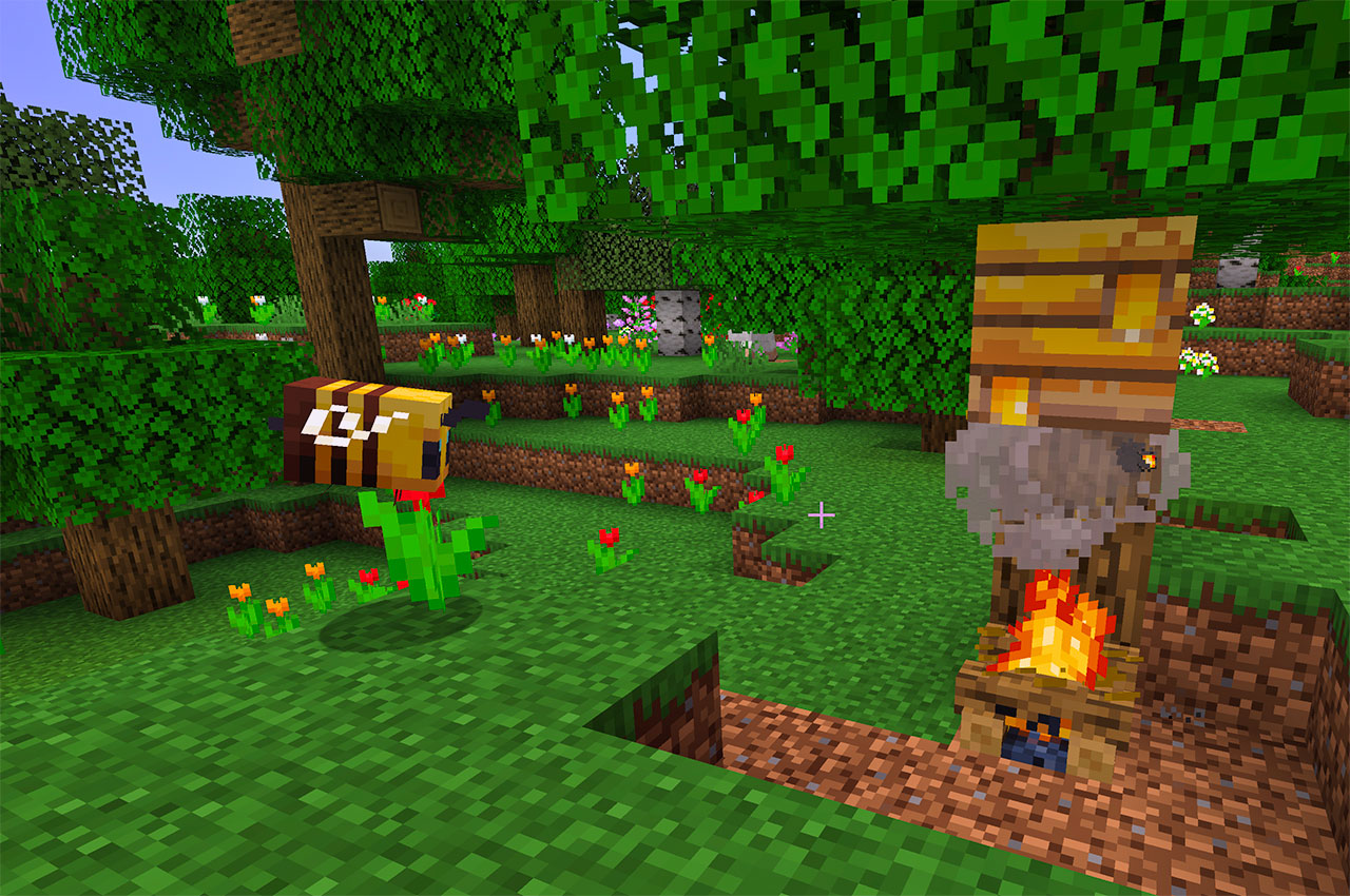 Bee's Nest with Campfire underneath