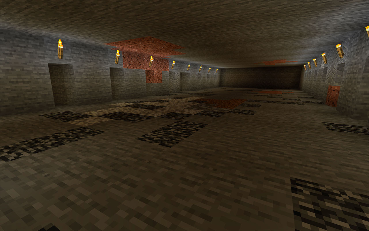 A typical Minecraft Branch Mine