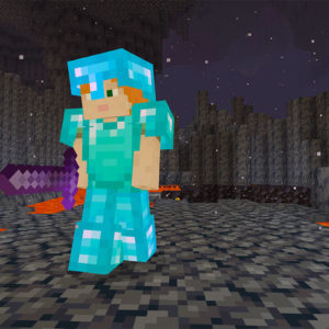 Carrying a Netherite Sword in the Nether