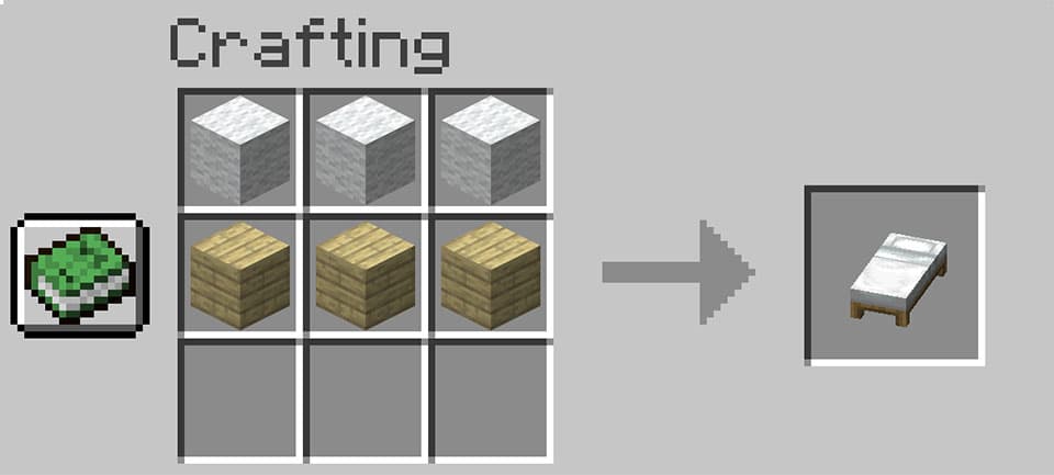 Screenshot showing make a bed in minecraft - complete 2025 guide in Minecraft