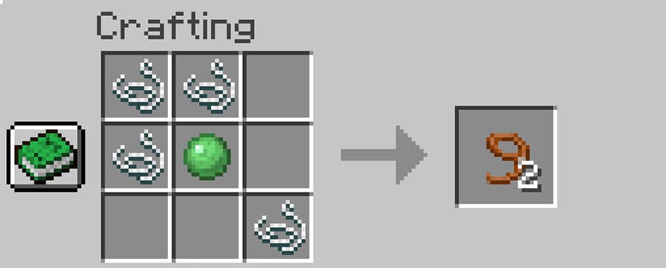 Screenshot showing make a lead in minecraft in Minecraft