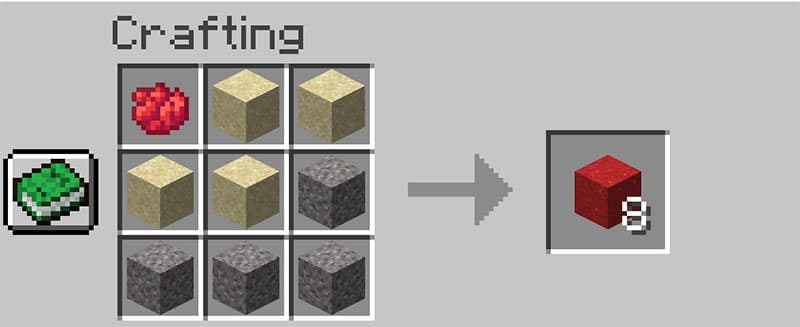 Screenshot showing make concrete in minecraft in Minecraft